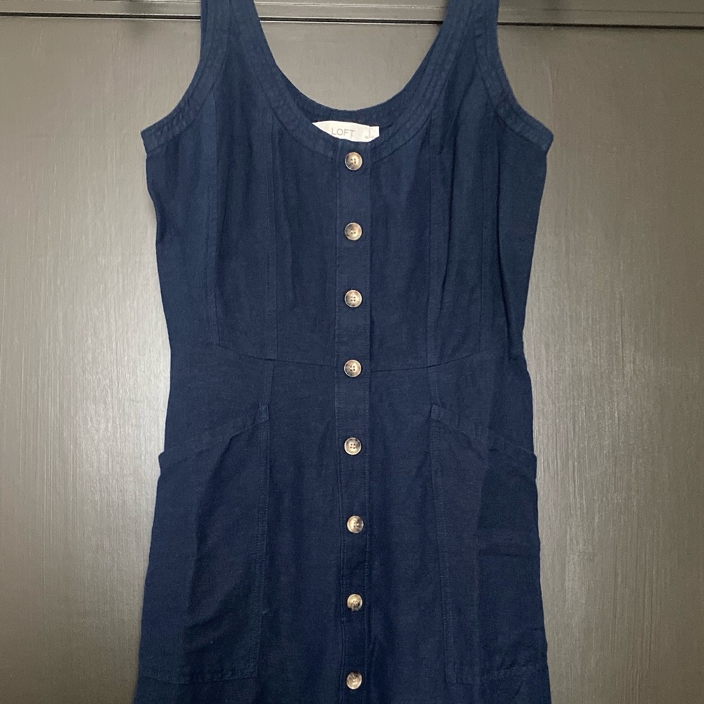 Loft Petite Button Down Dress